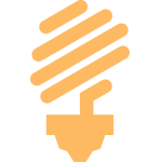 yellow light bulb for electricity plans in Texas